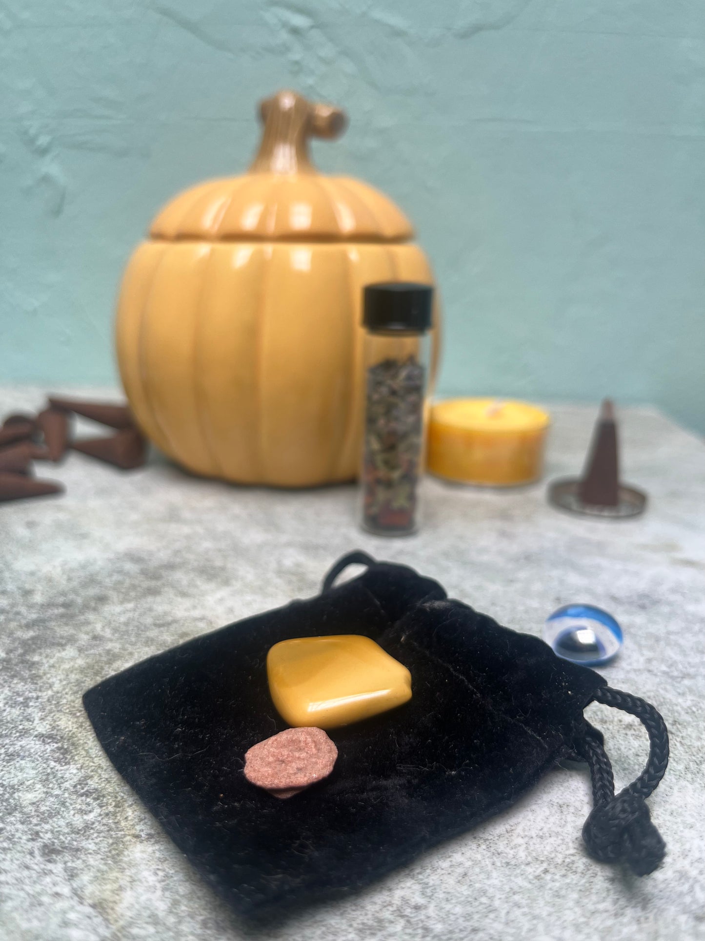 Yellow Pumpkin Witches Toolkit