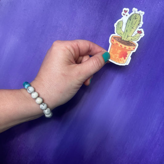 Cactus Love Vinyl Sticker