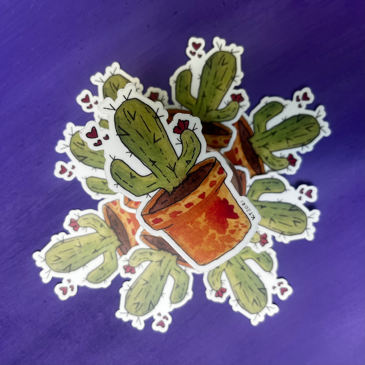 Cactus Love Vinyl Sticker
