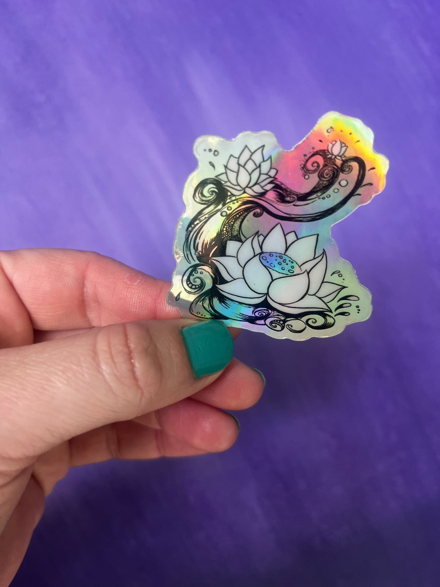 Holographic Flora & Fauna Sticker set