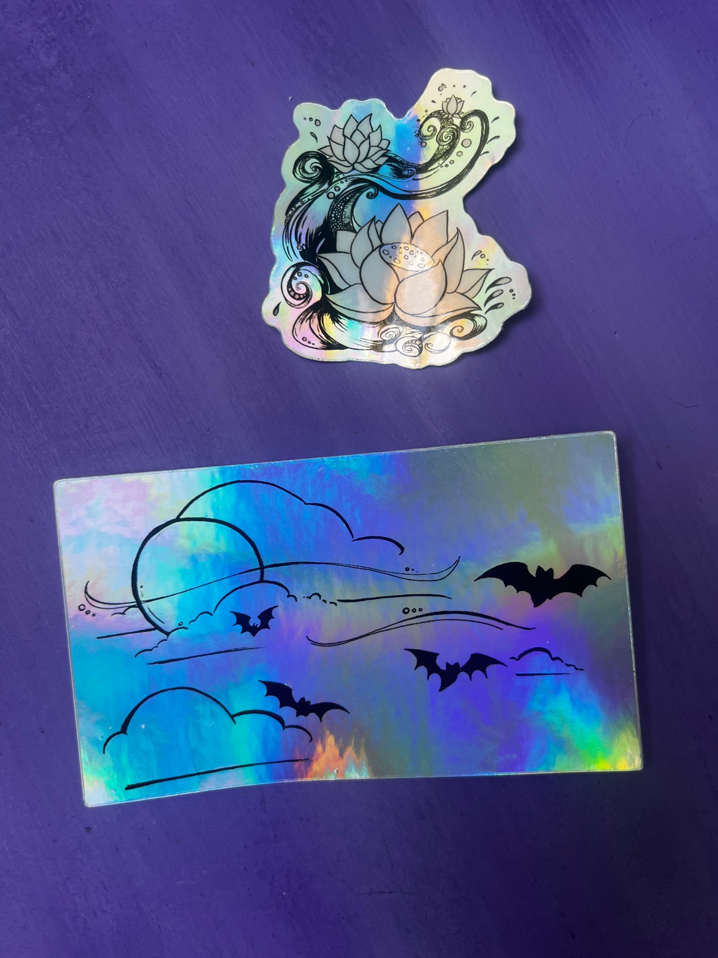 Holographic Flora & Fauna Sticker set