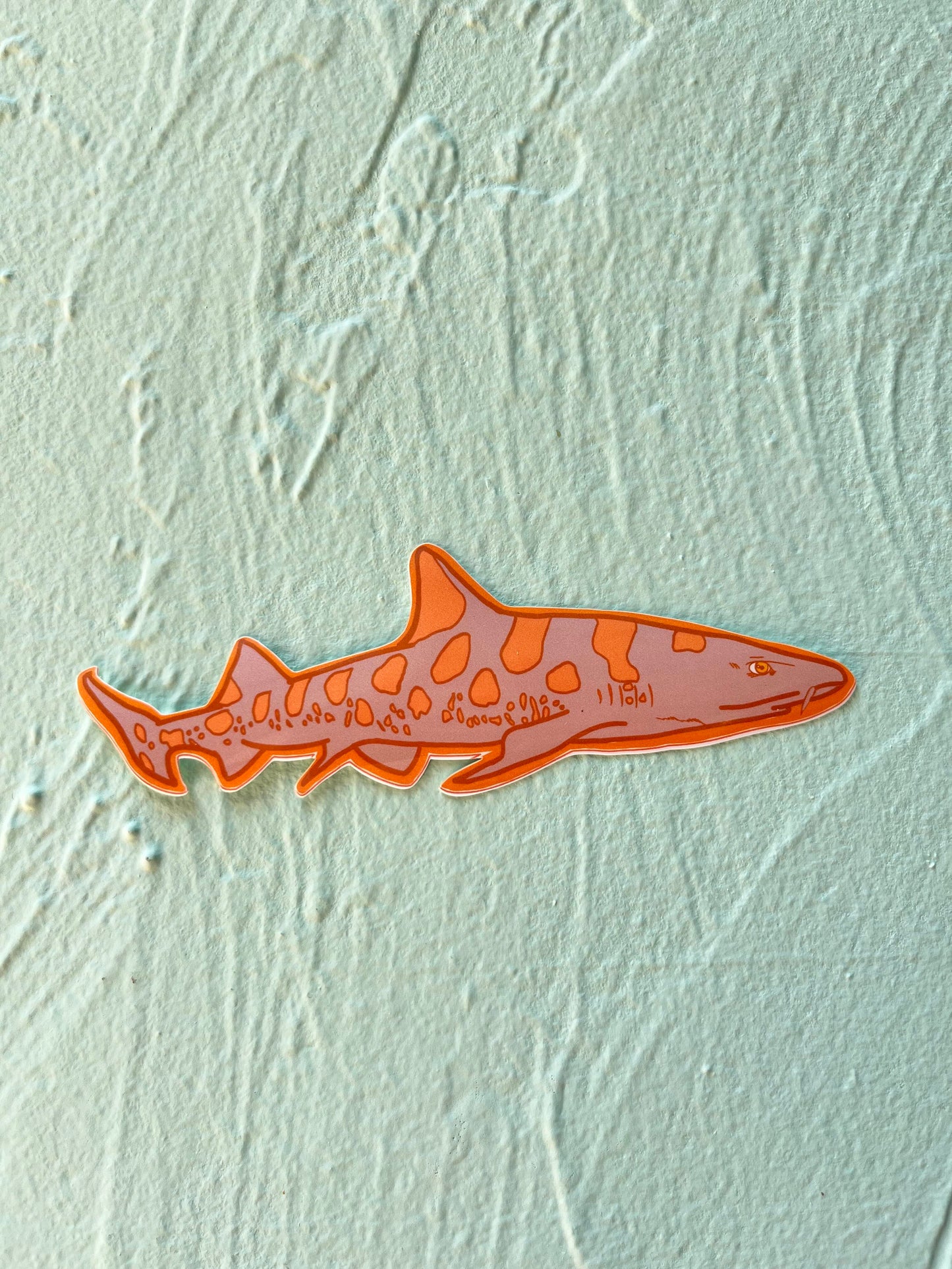Leopard Shark Glossy Sticker