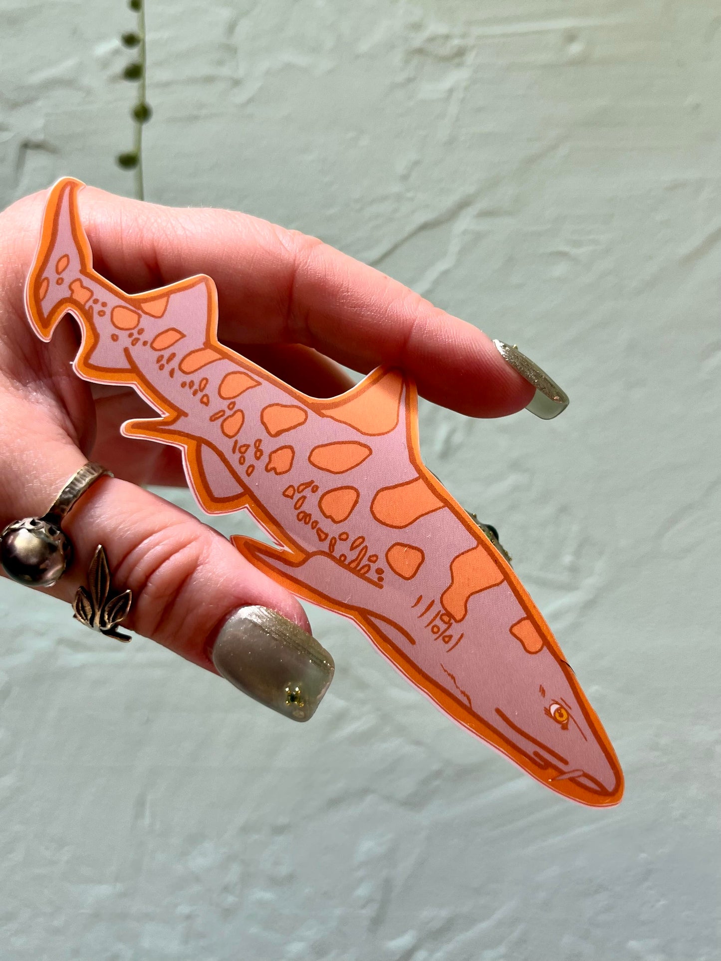 Leopard Shark Glossy Sticker