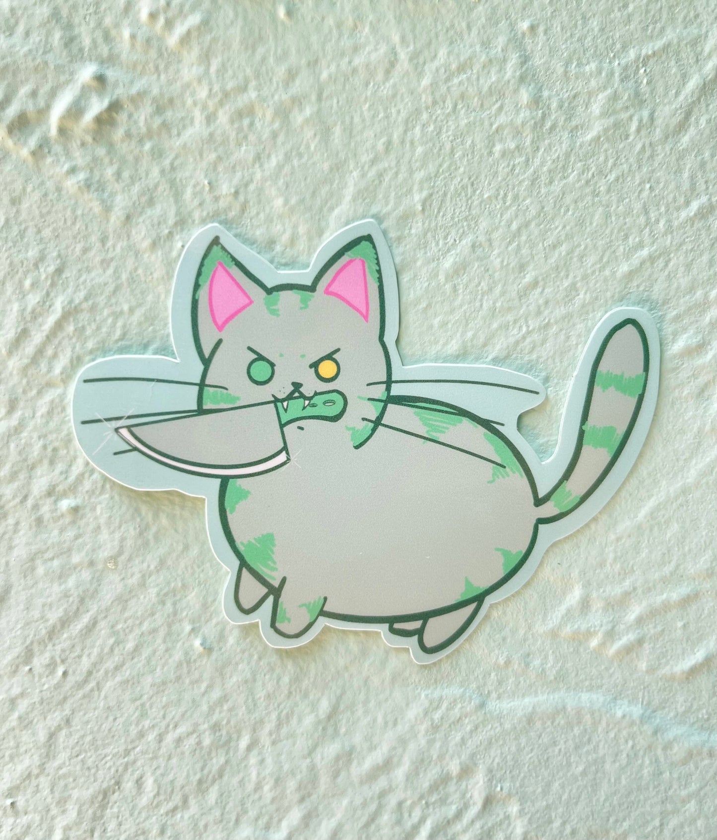 Colorful Colony of Stabby Cats Sticker Set