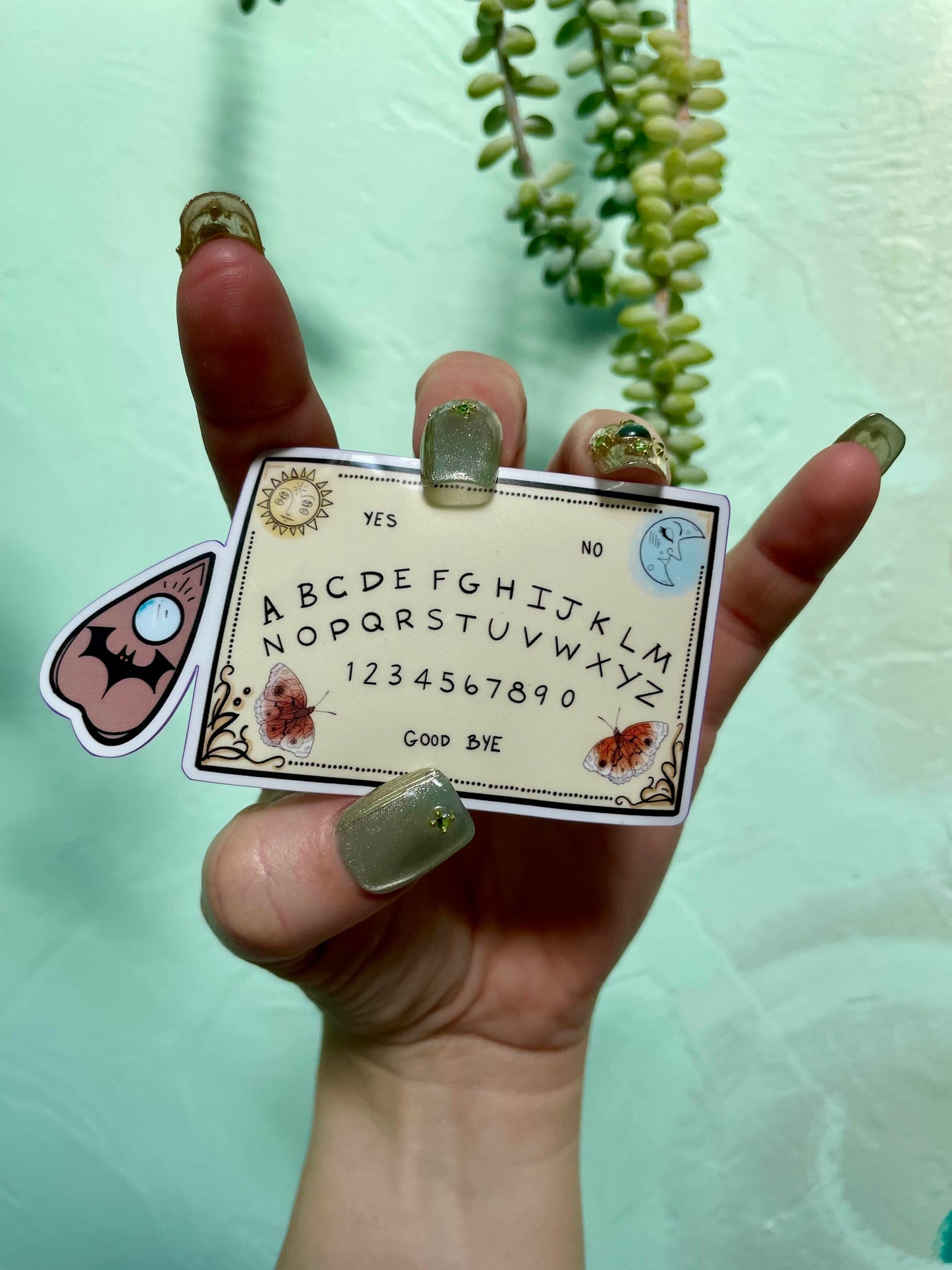 Ouija Board & Panchette Glossy Vinyl Sticker