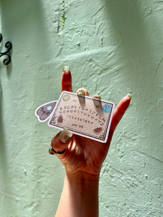 Glitter Ouija Board and Planchette Sticker