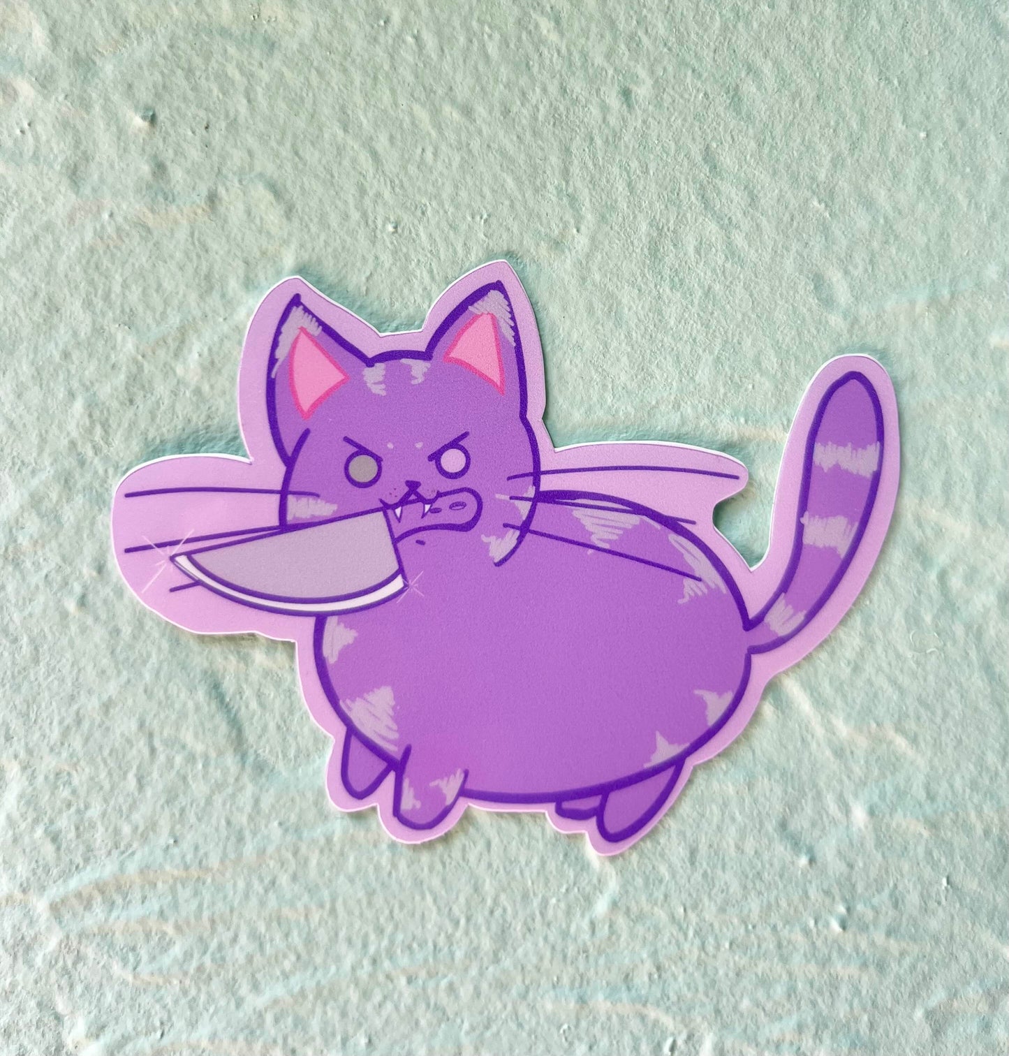 Colorful Colony of Stabby Cats Sticker Set