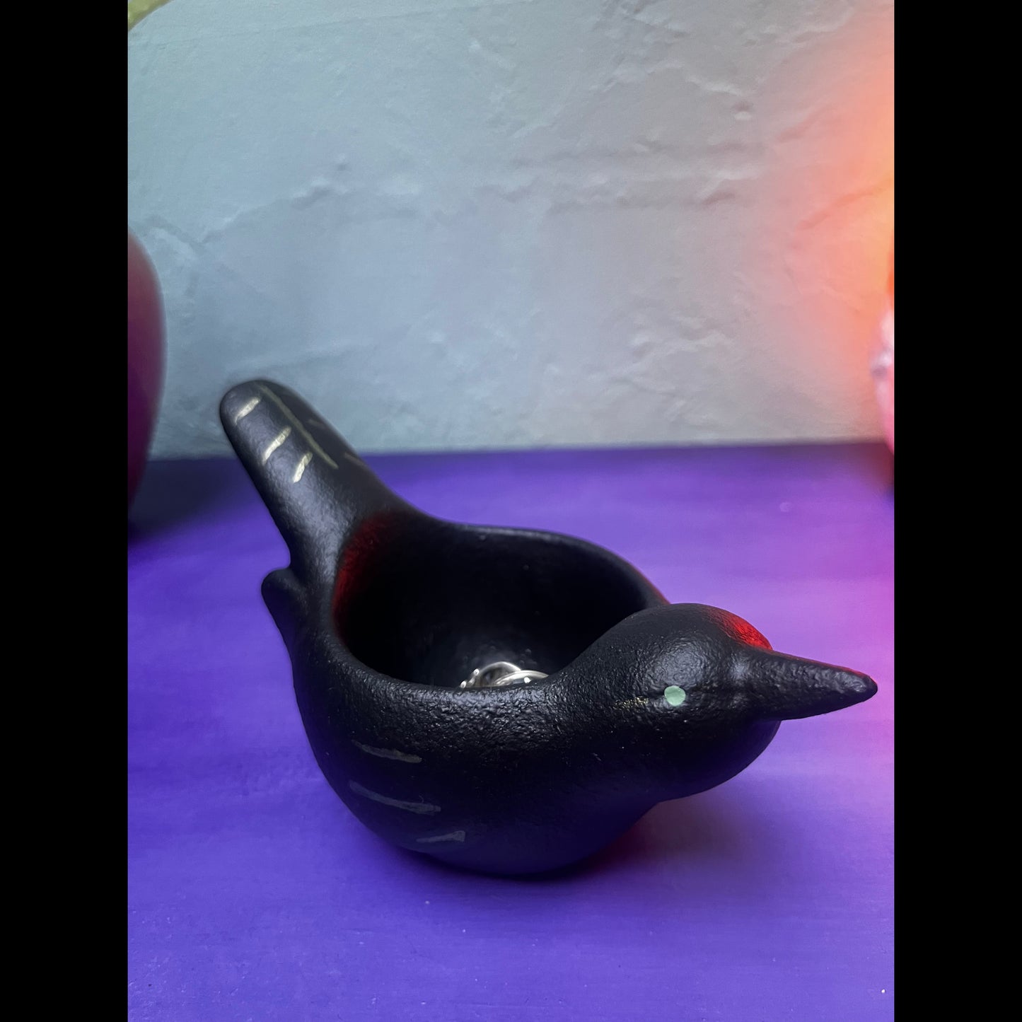 Crow Jewelry Holder infused with Lavender and Sea Salt