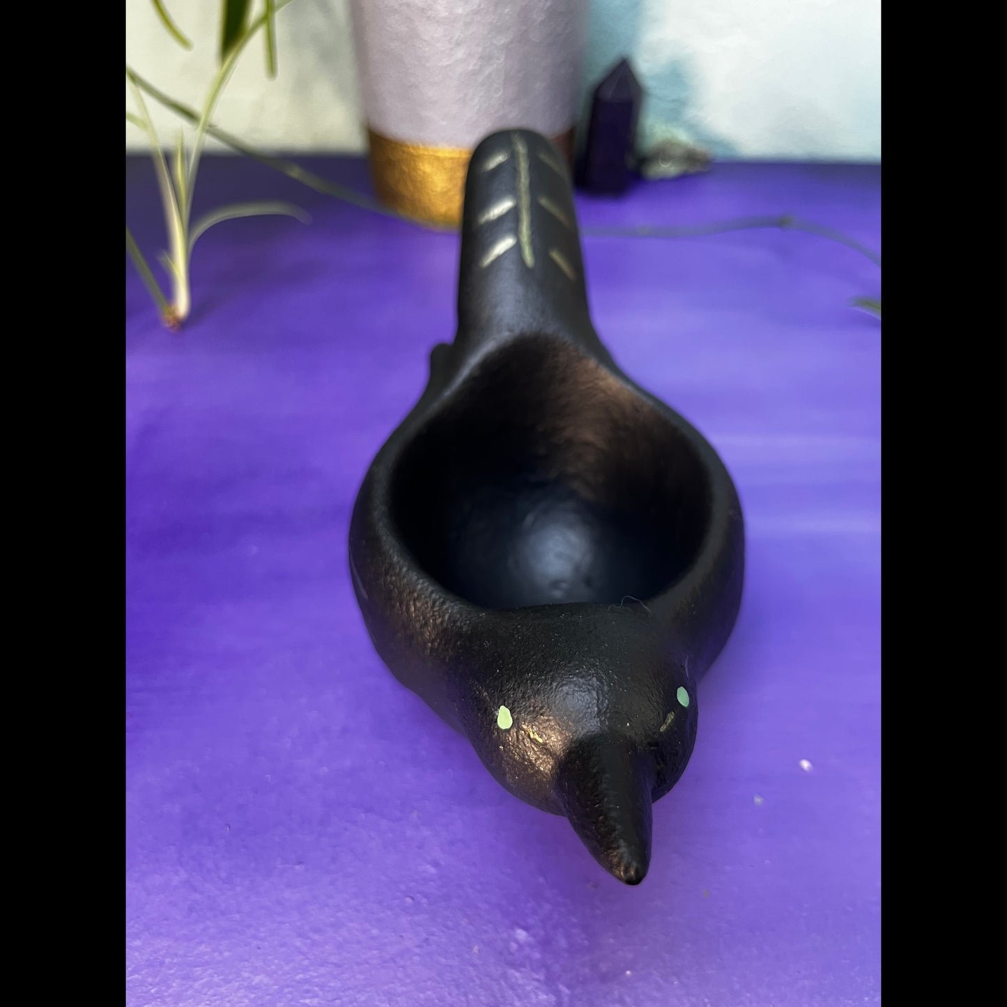 Crow Jewelry Holder infused with Lavender and Sea Salt