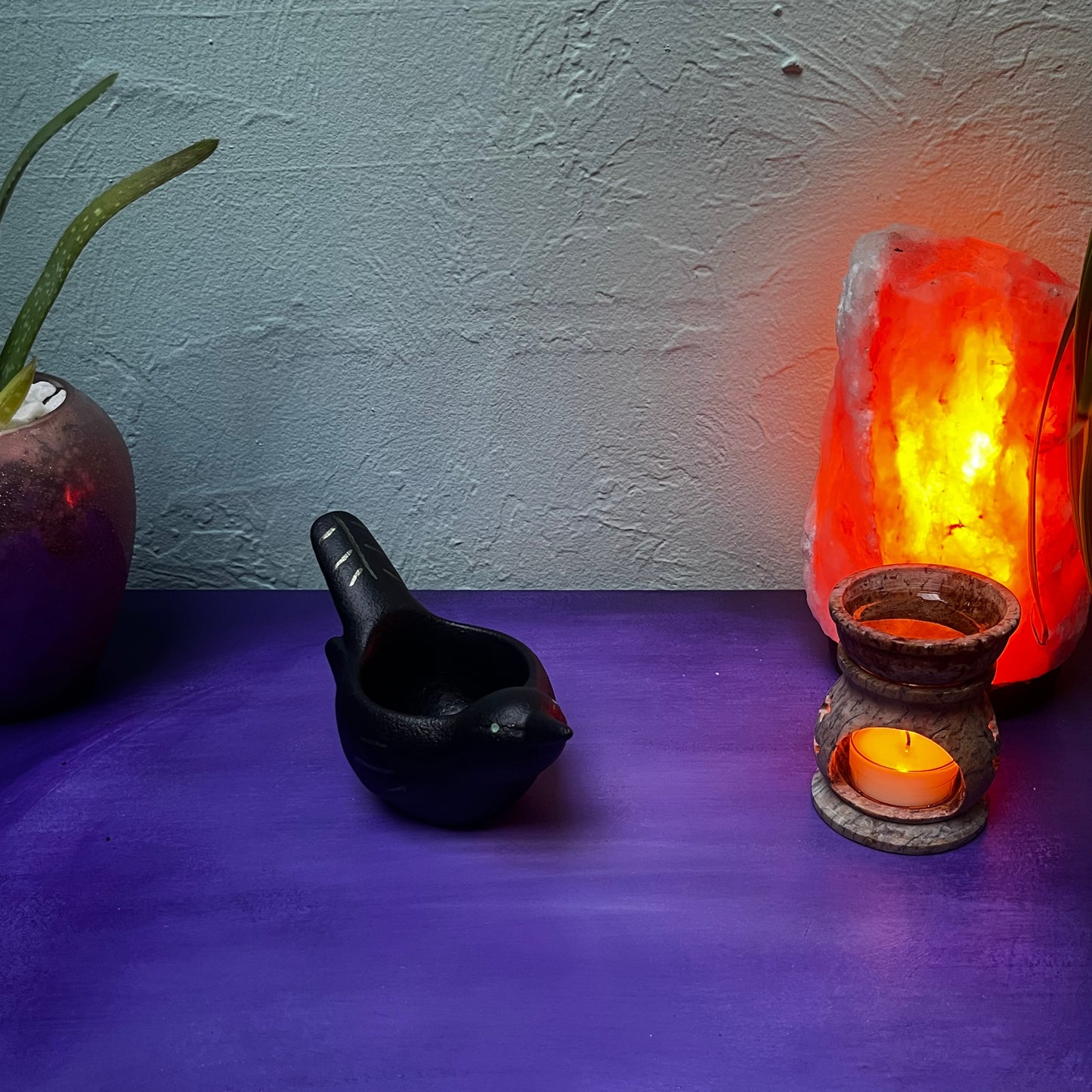Crow Jewelry Holder infused with Lavender and Sea Salt