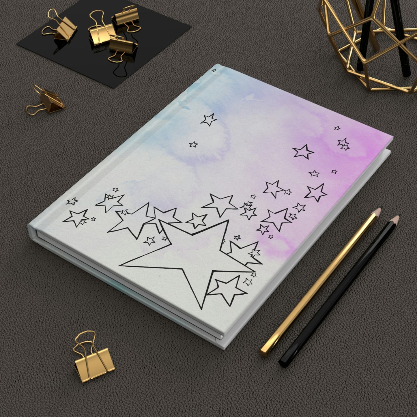 Teal and Pink Cotton Candy Dream Star Power Journal