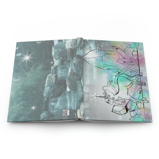 Rainbow Unicorn Waterfall Blank Journal