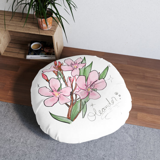 Pink Floral Floor Pillow