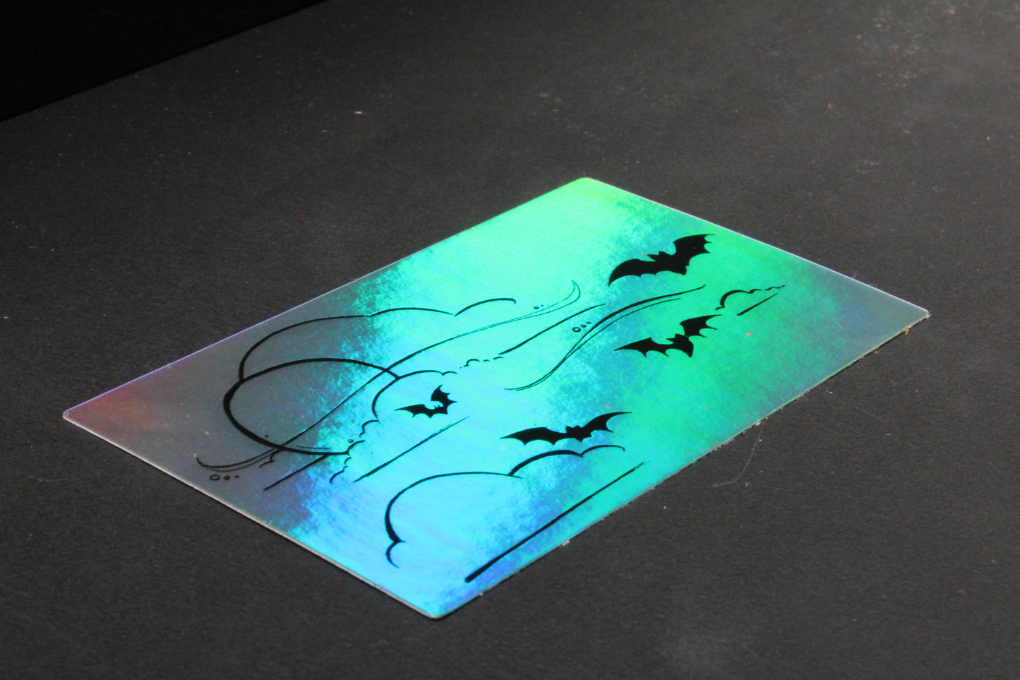 Holographic Bat 4" x 2.5" Vinyl Stickers