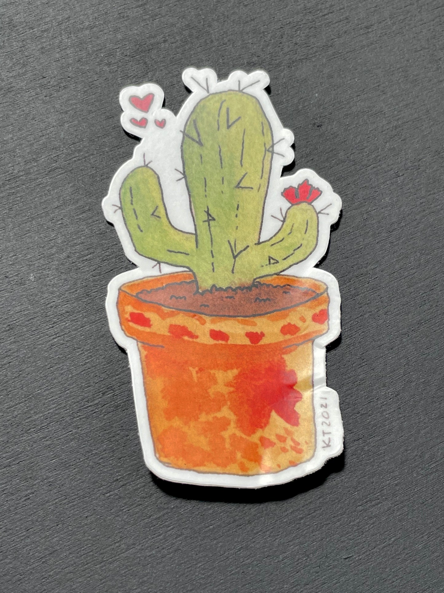 Cactus Love Vinyl Sticker