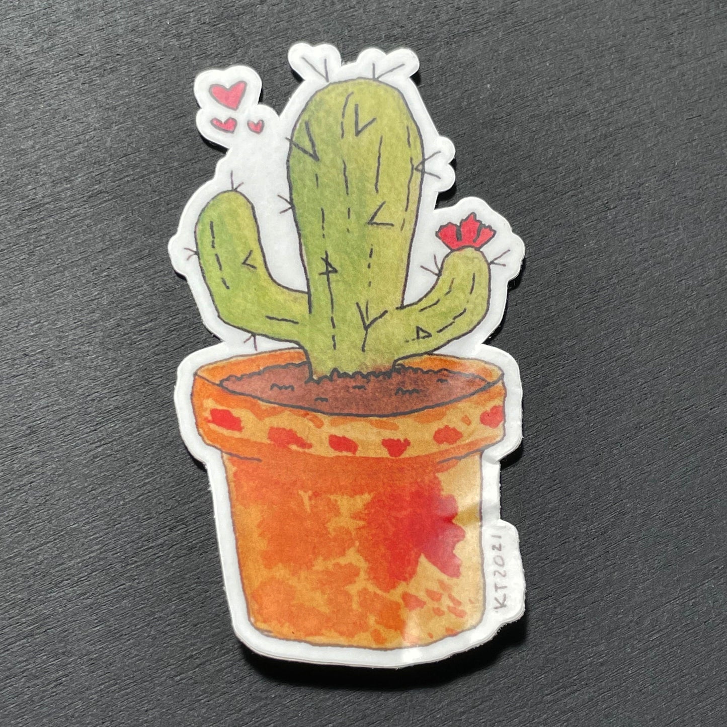 Cactus Love Vinyl Sticker