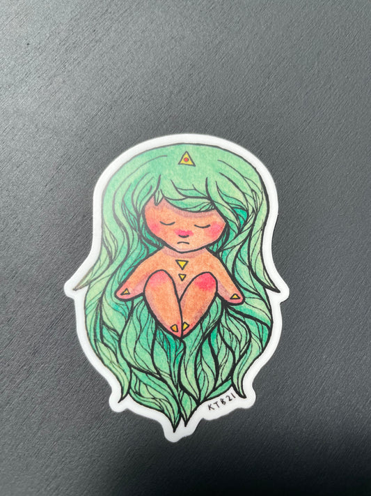Green Sprite Vinyl Sticker