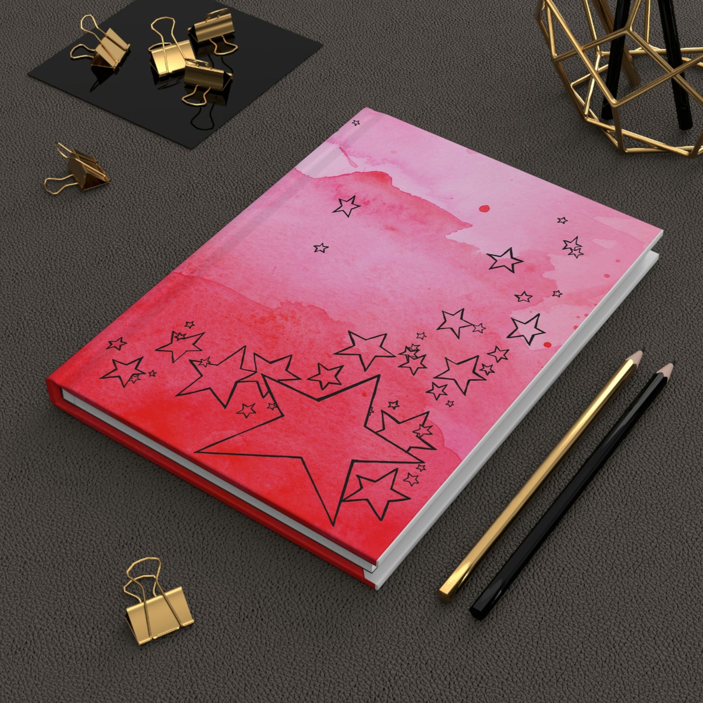 Red Life Star Power Writing Notebook