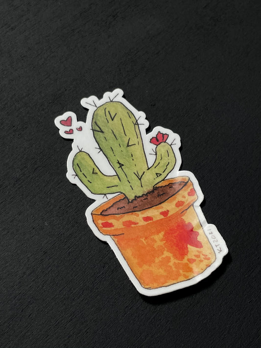 Cactus Love Vinyl Sticker