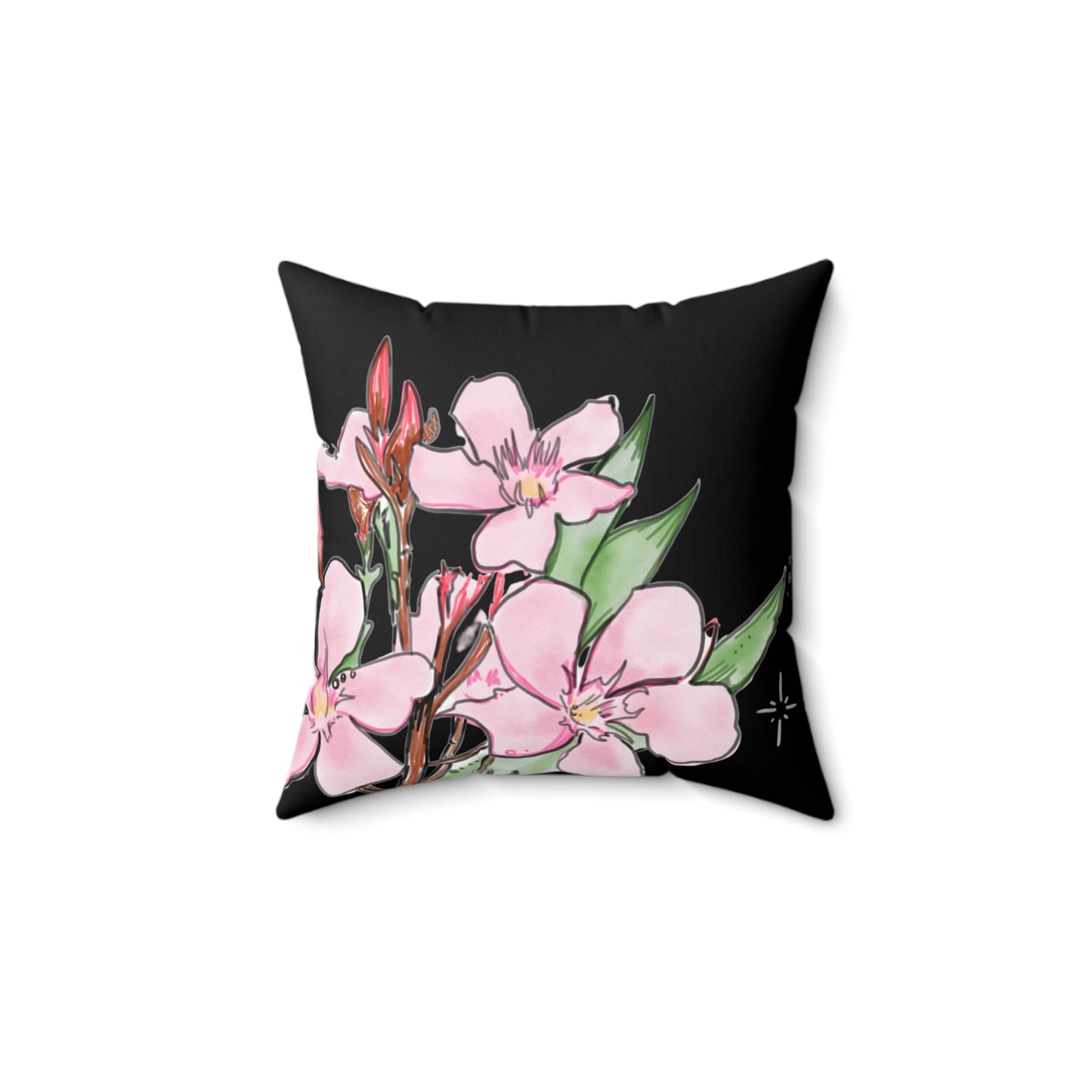 Oleander Kewpie Fae Spun Polyester Square Pillow